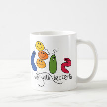 Jogo com bactérias canecas