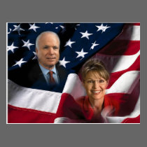 John McCain & Sarah Palin, 2008 eleições cartées postais