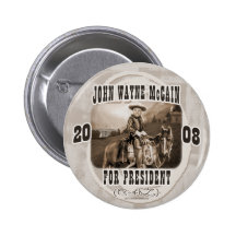 John Wayne McCain '08 Botons