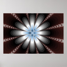 Jóia abstrata do poster que guardara a flor