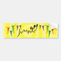 Jumpin acima! Autocolante no vidro traseiro Adesivos