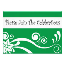 Junte-se ao convite celebração-verde