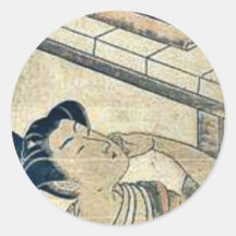 Kanadehon Chushingura por Isoda, Koryusai Adesivos Redondos