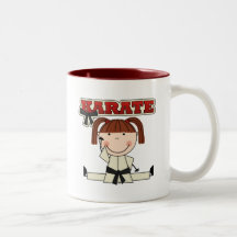 KARATÉ - t-shirt e presentes triguenhos da menina Canecas