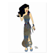 Kate elegante cartao postal