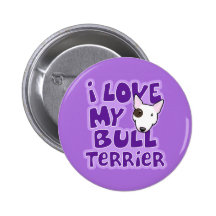 Kawaii eu amo meu bull terrier boton