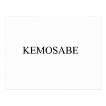 KEMOSABE CARTAO POSTAL