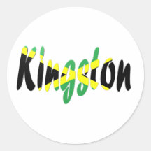 Kingston, Jamaica Adesivo Em Formato Redondo