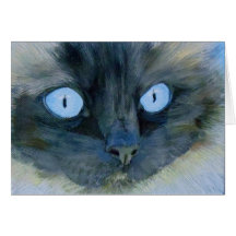 Kismet o gato de Ragdoll Cartão