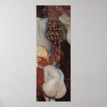 Klimt, poster do peixe dourado de Gustavo