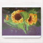 Kornfeld centáureas girassol mousepad