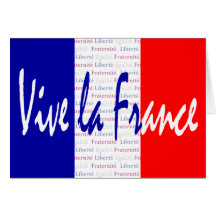 La France - Liberté de Vive, Égalité, Fraternité Cartões