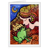 La Rana/cartão de Loteria do sapo postais