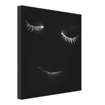 Lábios e olhos impressão em tela canvas