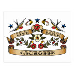 Lacrosse vivo do amor cartao postal