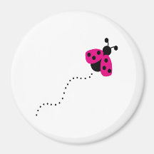 ladybird imãs de refrigerador