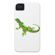 Lagarto verde iPhone 4 capas
