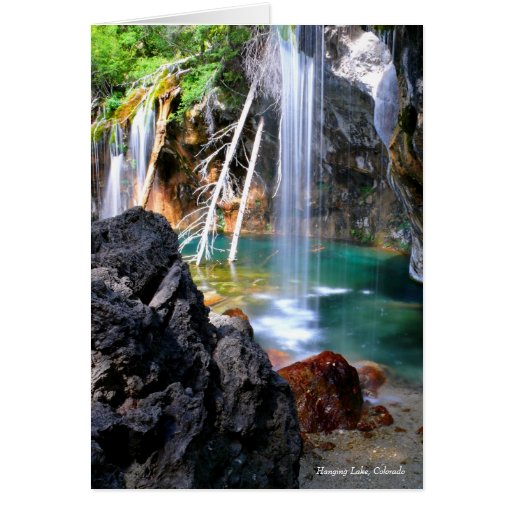 Lago de suspensão Notecard Cartoes