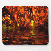 Lago do fogo mousepad
