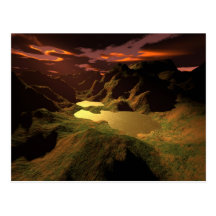 Lago dourado cartoes postais