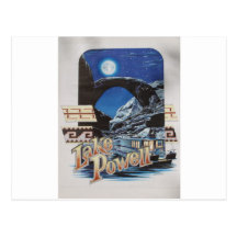 Lago Powell Moonlite cénico Cartão Postal