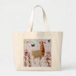Lama de Boho & saco de bronze das borboletas Bolsa De Lona
