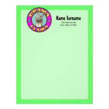 Lama do drama, papeis de carta personalizados