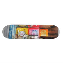 Lâmpada e escala de furacão skates
