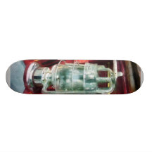 Lanterna no carro de bombeiros velho skate personalizado