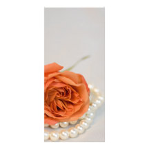 Laranja cor-de-rosa e pérolas que Wedding o progra Modelos De Panfletos Informativos