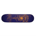 Laranja tirada StellaRoot da árvore da guitarra do Skate