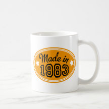 Larva em 1983 caneca