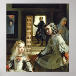 Las Meninas ou família de Philip IV, c.1656 Posters