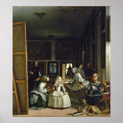 Las Meninas ou família de Philip IV, c.1656 Poster