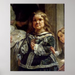 Las Meninas ou família de Philip IV, c.1656 Impressão
