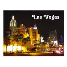 Las Vegas no cartão da noite! Cartão Postal