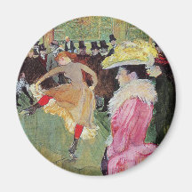 Lautrec - dança no vermelho de Moulin Imã De Geladeira