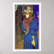 Lautrec: Jane Avril entra no Moulin R. Posteres