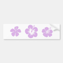 lavanda da flor do hibiscus aloha adesivo