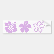 lavanda da flor do hibiscus aloha adesivos