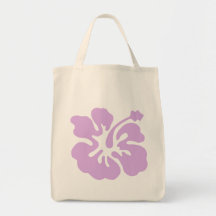 lavanda da flor do hibiscus aloha bolsa
