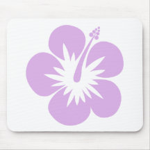 lavanda da flor do hibiscus aloha mousepads