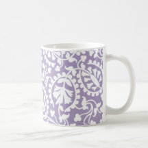 lavanda floral caneca