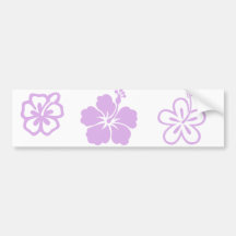 lavander da flor do hibiscus aloha adesivos