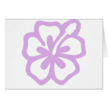 lavander da flor do hibiscus aloha cartões