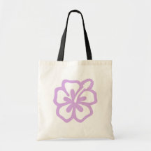 lavander da flor do hibiscus aloha bolsa para compras