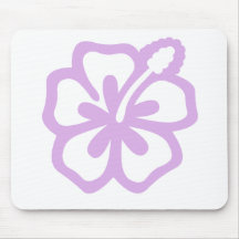 lavander da flor do hibiscus aloha mouse pad