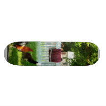Lavanderia que pendura na cerca skate boards