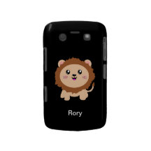 Leão bonito dos desenhos animados capa blackberry Case-Mate
