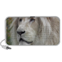 Leão branco caixinhas de som para pc